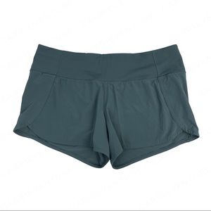 Lululemon Run Times Short II Sea Steel Green Gray